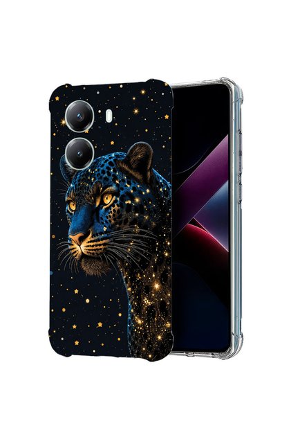Αντικραδασμική Θήκη για Poco X7 Pro 5G, Λεοπάρ σε Σκούρο, 1988230 AS 2129