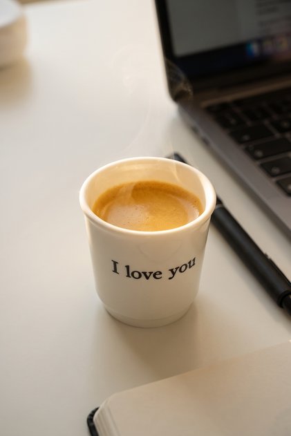 Cozy Porcelain Espresso Cup I Love You - 90 ml