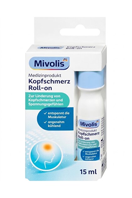 Kopfschmerz Roll-on 15 ml Baş Ağrısı Roll-On Mentollü Serinletici Almanya