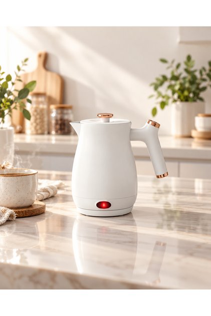 RA65 Compact Electric Kettle Fast Boil Technology - 304 Stainless Steel Interior WHITE
