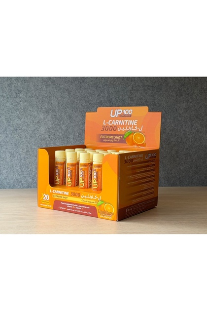 L carnitine Shots 3000 Mg with 20 Single Shots أل كارنتين 3000 ملجم في 20 امبولة جرعات منفصلة