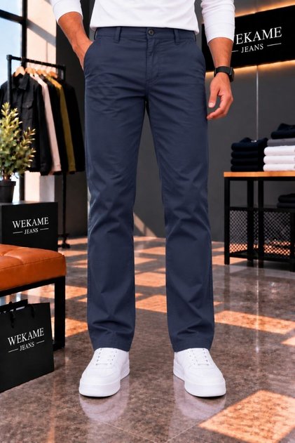 Men's Regular Fit Comfortable Cut Fabric Trousers