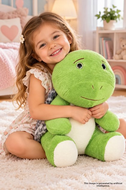 Large Plush Turtle – Soft and Adorable Turtle Plush Toy, Children's Gift and Kids' Room Decor