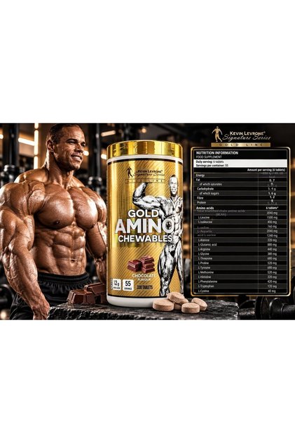 Gold Amino Eaa Bcaa Chewables 330 Tablets – Chocolate