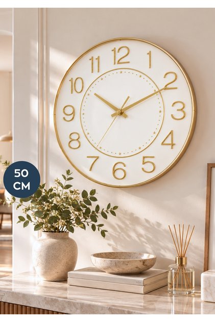 Crown Gold Modern 50 cm Duvar Saati 242413