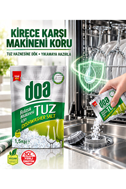 Bulaşık Makina Tuzu - Doypack / 1,5 Kg