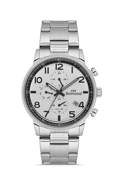 Kng1149.360 Silver & White Steel Band Men's Wristwatch