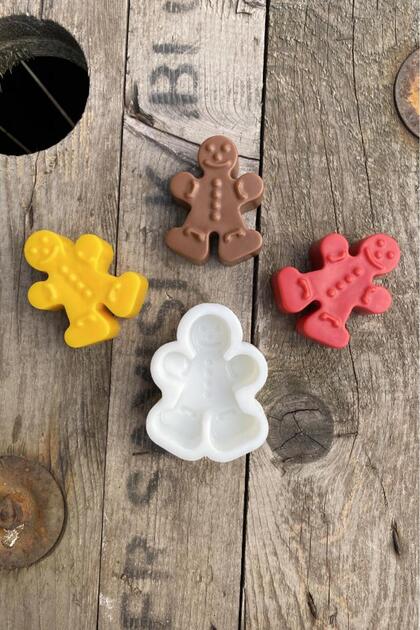 Cookie Tekli Silikon Mum Kalıbı