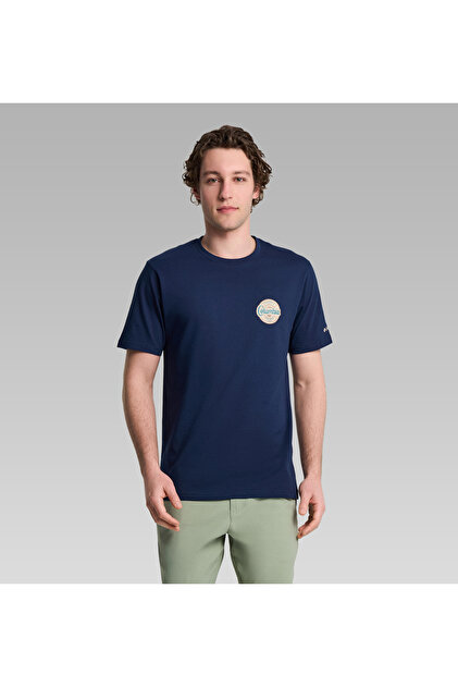 Csc Button Stamp Scripted Men's Short Sleeve T-Shirt
