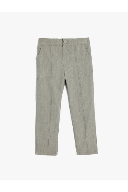 Chino Trousers Pocket Detailed Slim Fit
