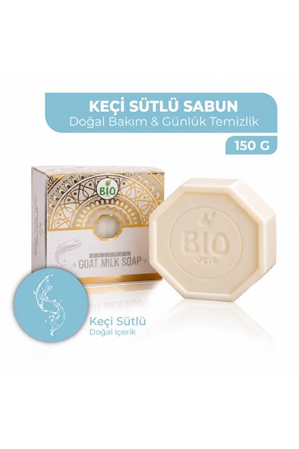 Keçi Sütü Sabunu – Cildi Besleyen, Yumuşatan & Nem Dengeleyen Doğal Sabun 150 gr