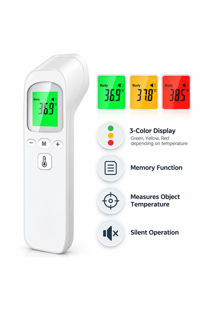 Termometru Digital cu Infrarosu ThermoCheck, Fara Contact, Alb, 2 in 1