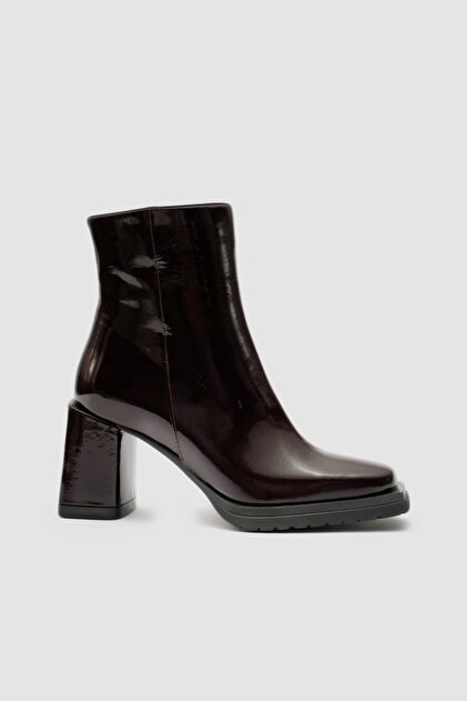 Bordo Kadın Topuklu Bot [CL010019]