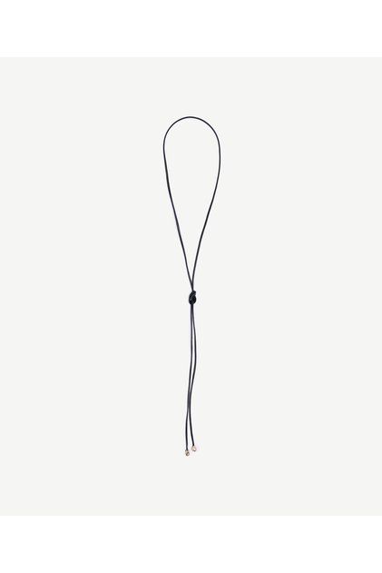 Leather Necklace with End Detail