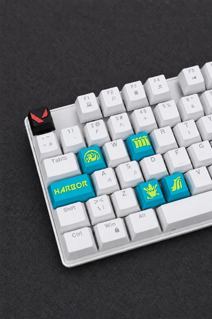 Valorant Harbor Keycaps, Q-E-X-C Mekanik Klavye Tuşu