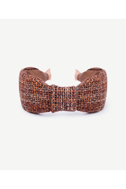 Tweed Crown with Knot Detail