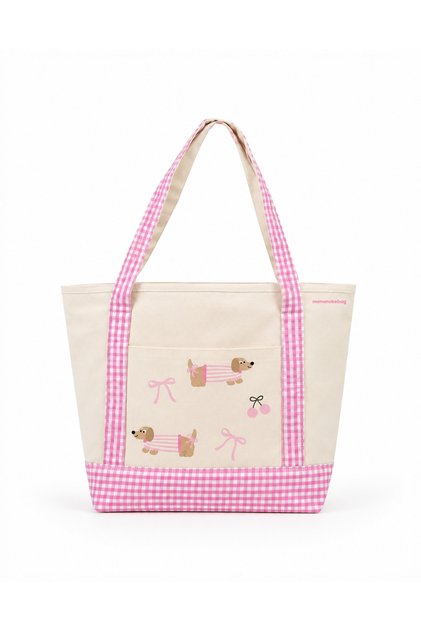 Pink Paisley Patterned Cloth Bag