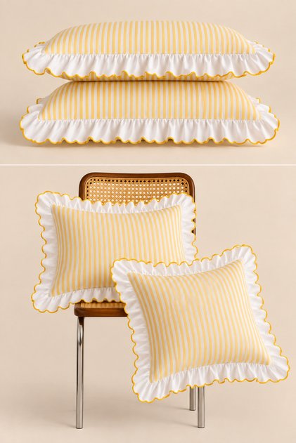 Nora Ruffle Pillowcase | 2 Pieces | 50 X 70 cm