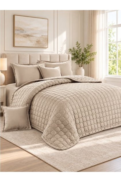 Compressed Comforter Set Duble Size one color, 6 Pieces , King Size