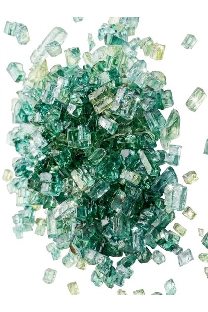Dekoratif Kristal Cam Kırığı Zümrüt Yeşili ( 100 gr) (3-6 MM Boyutlarında) Epoksi Reçine İçin Kırık Cam -Mum Dekoratif Obje Hobi Amaçlı El Sanatları Süsleme Küçük Parçalı Cam Kırıkları