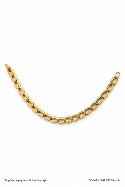 Paperclip Chain Zircon Stone cm 316L Stainless Steel Women's Bracelet