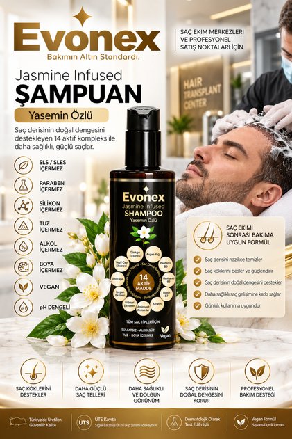 Peptide Anti-Hair Loss Shampoo 250 ml | 14 Active Ingredients Sulfate-Free Paraben-Free