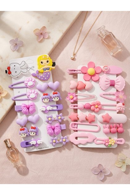 Girl's Set of 14 Buckles 2 Pack 🌺