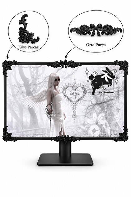 Gotik Barok Monitör Apliği 6'lı Set