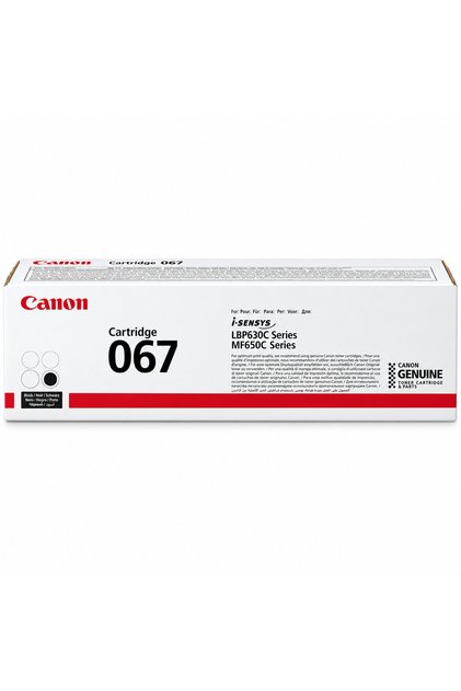 خرطوشة حبر لون اسود اصلية 067 متوافقة مع Canon i-SENSYS LBP631Cw/MF651Cw/MF655Cdw/MF657Cdw