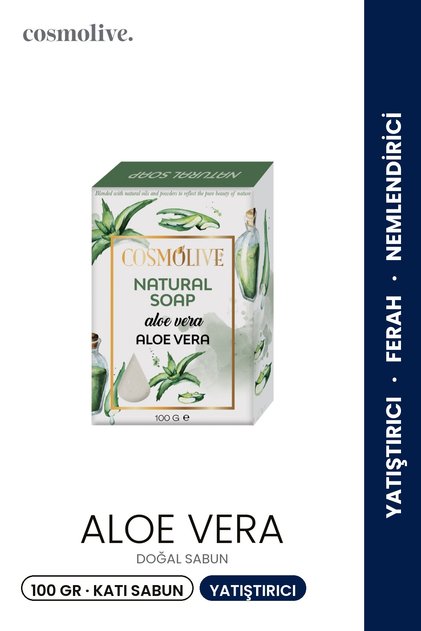 Natural Soap | Aloe Vera | Facial Hair Skin Care | Scented | 100g