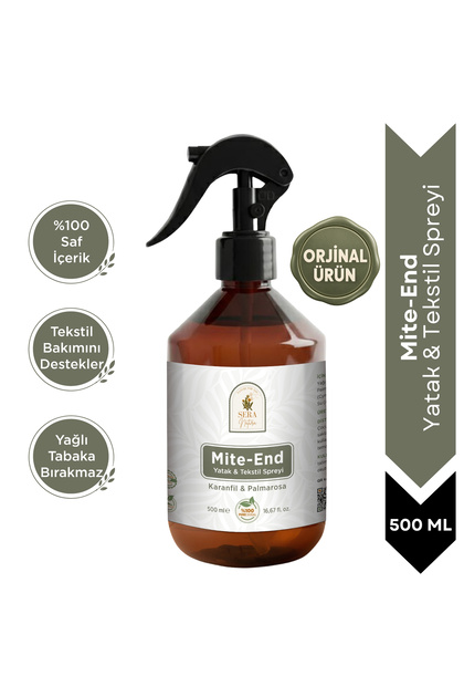 Mite-End Akar Kovucu Sprey 500 ml | Doğal Ev Tozu Akarı Temizleyici