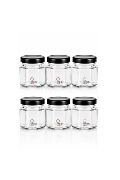 Set of Glass Jars Kitchen Plus 6 Pcs 45 ml