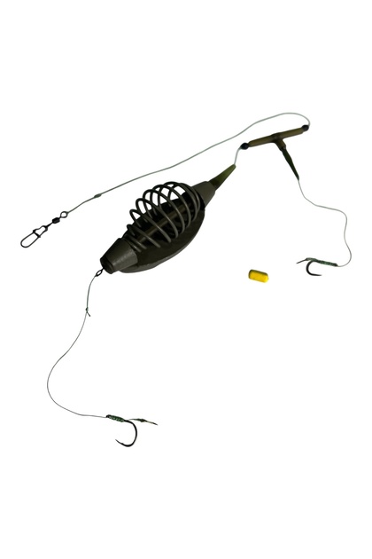 Montura Crap-Caras Dunăre Carlig Nr.6 si Spin cu Momitor Arc și Placă Boat 120g