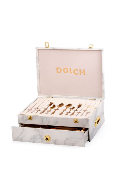 72 Piece Spoon Set Rose Gold