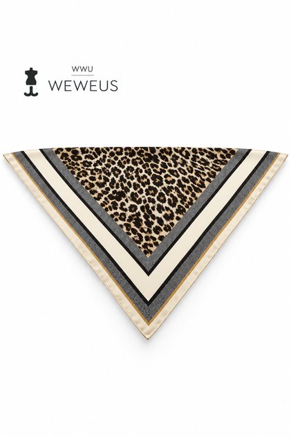 Leopard Pattern Thin Shoulder Shawl & Scarf 90X90 cm