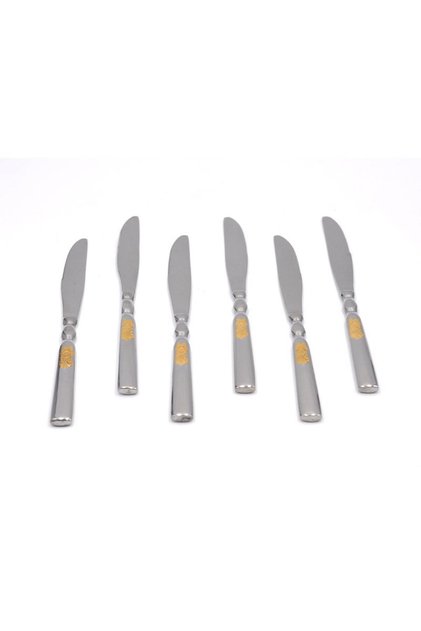 Gold Patterned Stainless Steel Knife Set