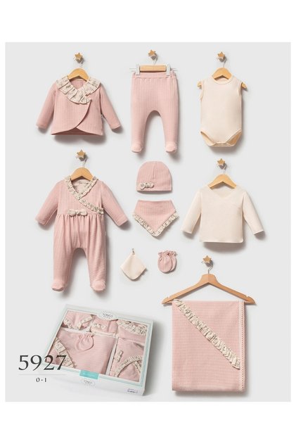 Baby Girl Newborn Floral 10-Piece Hospital Discharge Set