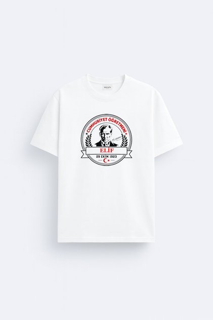 Republic Teacher 29 October Republic Day Printed White T-Shirt T-Shirt