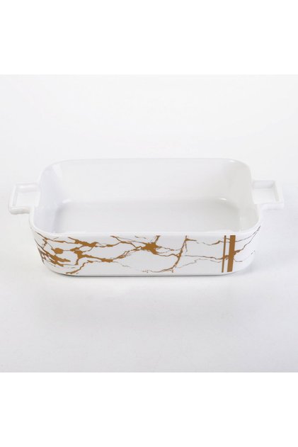 White Rectangular Porcelain Serving Plate