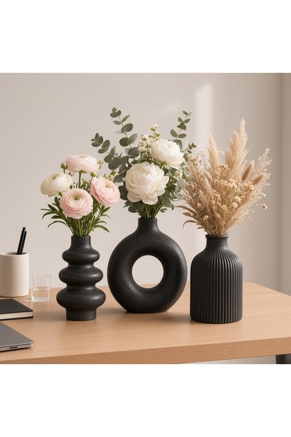 3lü İskandinav Tarzı Bohem Vazo Hediyelik Pinterest Pampas Vazosu Set Vazo Dekoratif Eşya