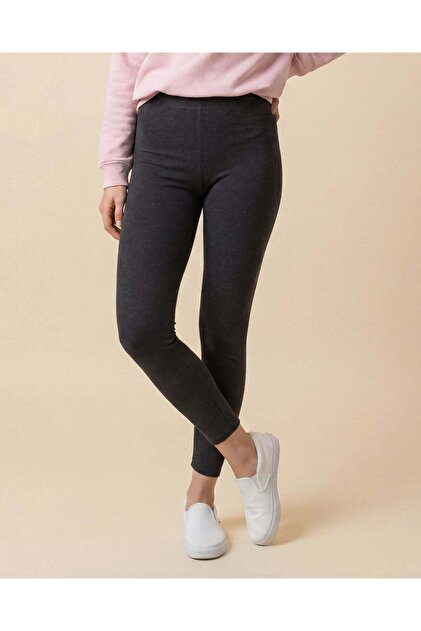 Women Charcoal Long Length Leggings