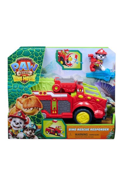 Patrula Catelusilor Filmul cu Dinozauri Set Vehicul Dino de Pompieri cu Figurina Marshall si Accesorii