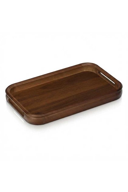 Mi̇en Ferda Rectangular Acacia Tray