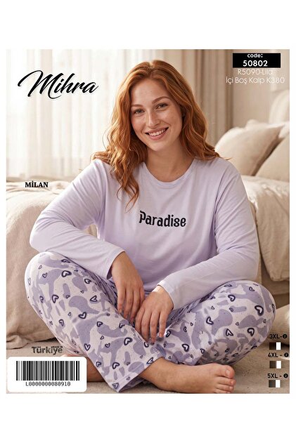 Plus size milan fabric pajama set