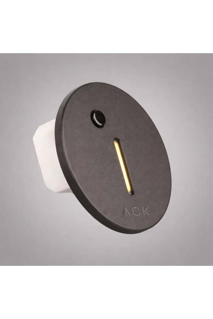 AH07-02591 Sensörlü Merdiven Armatürü Cct Siyah Yuvarlak Dik Çerçeve