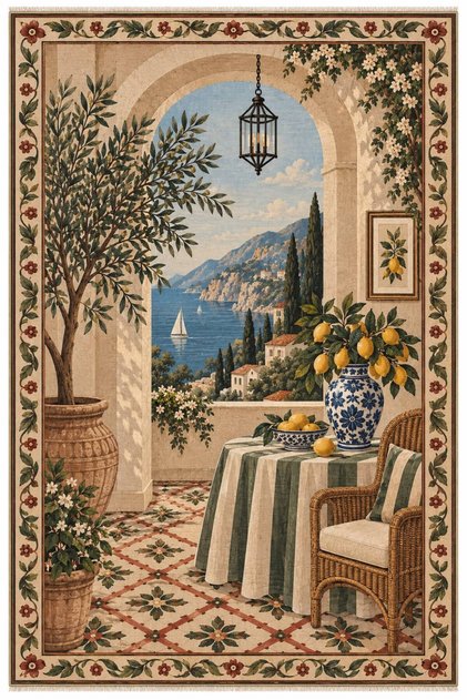Eta Decorative Living Area Pattern Woven Base Carpet Eta4345