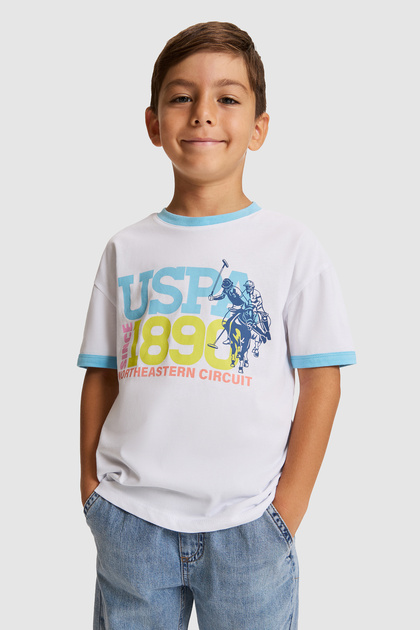 Boy's White T-Shirt 50327018-Vr013
