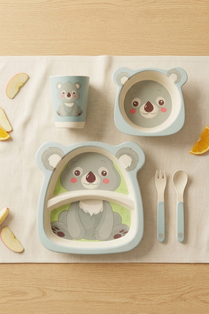 Koalino 5 Piece Bamboo Children's Food Set Yk7004
