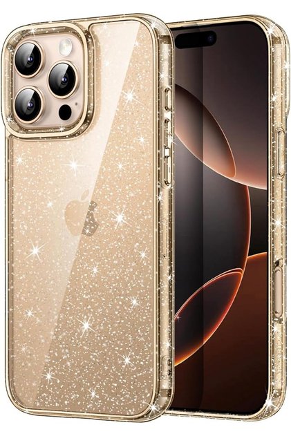 Glitter Case for iPhone 16, Pink