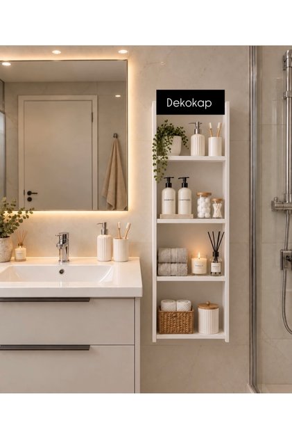 Banyo Rafı Havluluk Çok Amaçlı Organizer Dolap Düzenleyici